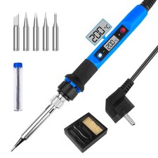 80W Saldatore a Stagno Kit Saldatura Strumenti con Display a LED Temperatura