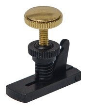 Conrad G tz, ZF-6807G, Black E-String Adjuster for Violin, Black/Gold