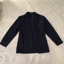 Polo Ralph Lauren Men's Navy Cotton Twill Blazer Single-Breasted Three-Button