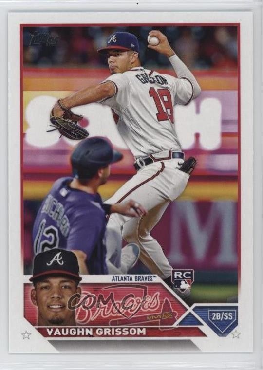 2023 Topps Series 1 Vaughn Grissom #275 Rookie RC 3x7