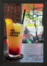 CAFFETTERIA Poster arte da parete con cornice quadro stampa su tela