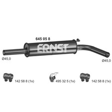 ERNST Mittelschalldämpfer für Skoda Fabia I Combi 6Y5 6Y2 6Y3 VW Polo 9N_ Ibiza