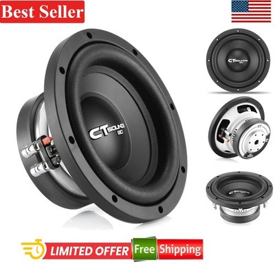 8 Inch Car Subwoofer Dual 2 Ohm 600W RMS Power Compatible With Car Audio