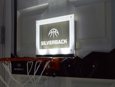 23" LED Light-Up over the Door Mini Basketball Hoop Includes Mini Basketball ...