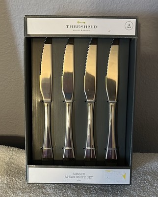Threshold Sussex Silver Steak Knife Collection