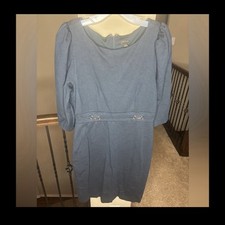Ann Taylor Blue Sheath Dress Size 8