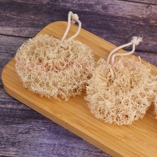 2PCS Natural Loofah Luffa Sponge Loofa Exfoliating Shower Body Bath Scrubbers