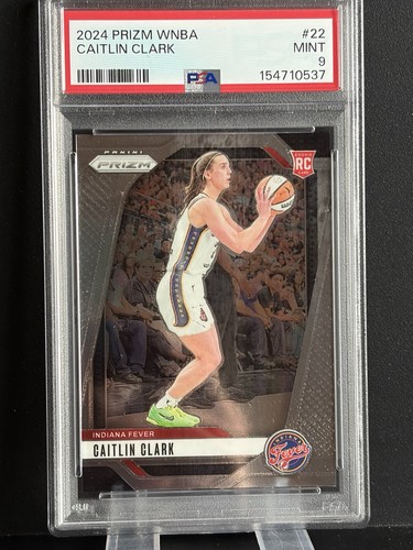 2024 Prizm WNBA #22 CAITLIN CLARK Rookie Card (RC) Indiana Fever Mint PSA 9