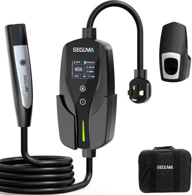 SEGUMA Level 2 Tesla Charger 40A 240V NEMA 14-50 28ft Cable Portable EV