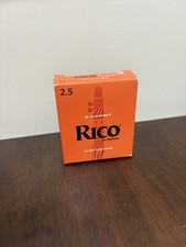 10 Pack Rico Bb Clarinet Reeds Strength 2.5 RCA1025
