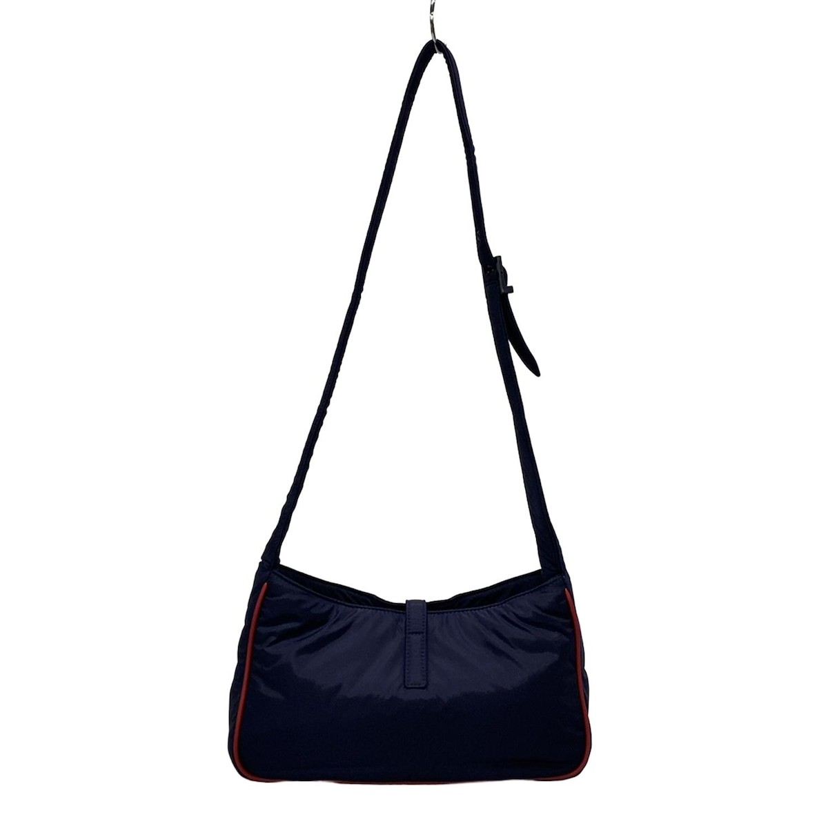 Borsa a tracolla originale SAINT LAURENT PARIS LE 5A7 733294 rosso navy nylon pelle