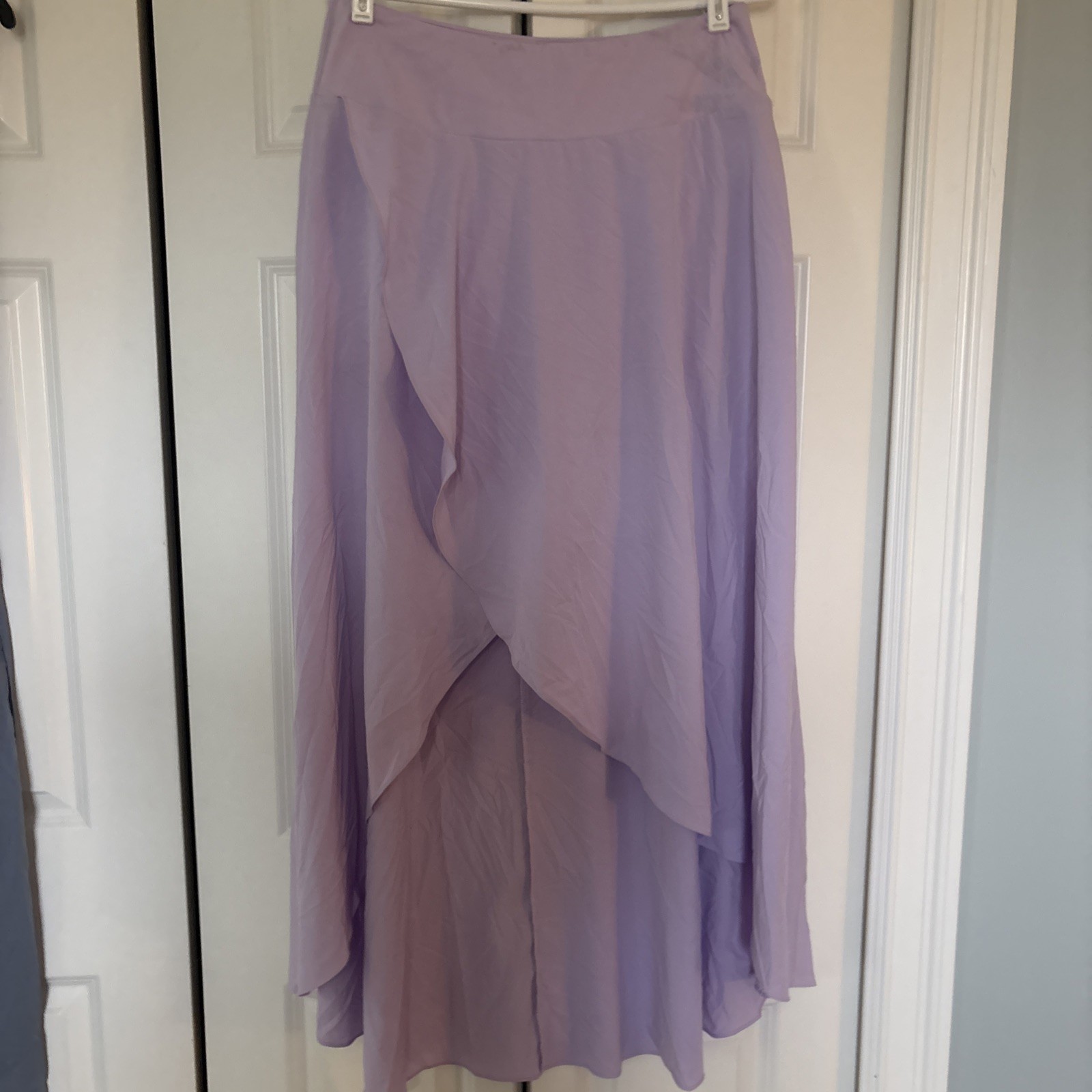 Halara Women's Purple Skirt Built In Shorts Large Elastic Waist