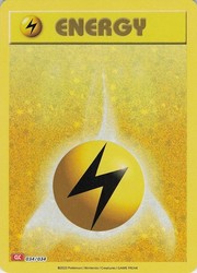 Basic Lightning Energy 034/034 Holo - Trading Card Game Classic