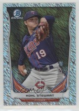 2014 Bowman Draft Top Prospects Chrome Shimmer Refractor 9/15 Kohl Stewart 2x4