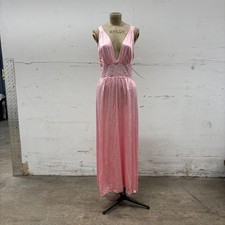 Vintage Vanity Fair "Antron III" Pink Lace Empire Gown