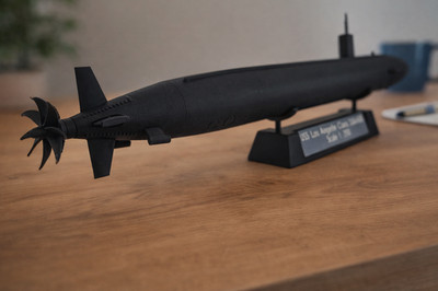 USS Los Angeles Class Submarine Model Kit 3D Printed Navy Submarine Build Displa