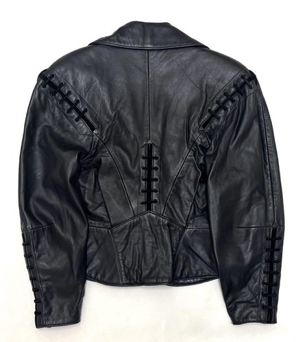 North beach michael hoban leather jacket Biker Moto Rider Black 5/6 - Picture 17 of 24