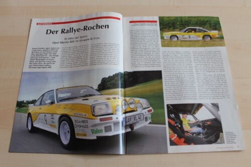 Oldtimer Praxis 1503) Opel Manta 400 Gruppe B Restaurierung - ein interessanter - Photo 1/2