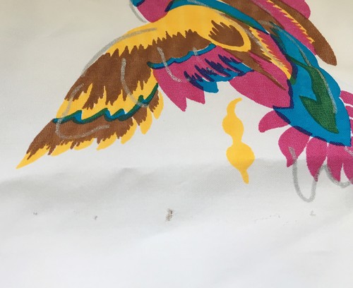 Vintage WHITEHORSE YUKON Canada Souvenir Scarf • White w/ Ducks • 28.5" x 28.5" - Picture 7 of 9