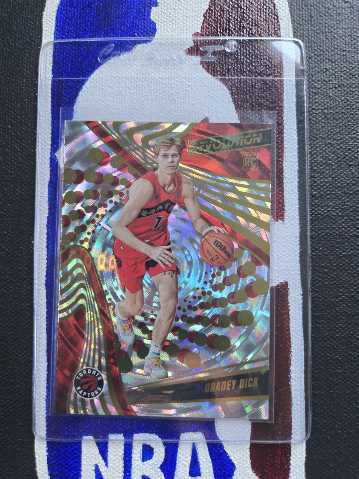 2023 Revolution Gradey Dick Rookie Fractal #110 Toronto Raptors