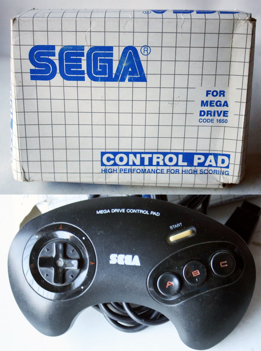RARE VINTAGE 90's SEGA CONTROL PAD FOR MEGA DRIVE 1650 IN BOX | eBay