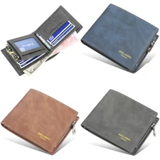 Mens Slim Wallet with Coin Pocket Bifold Credit Card Holder for Men US Best Gift