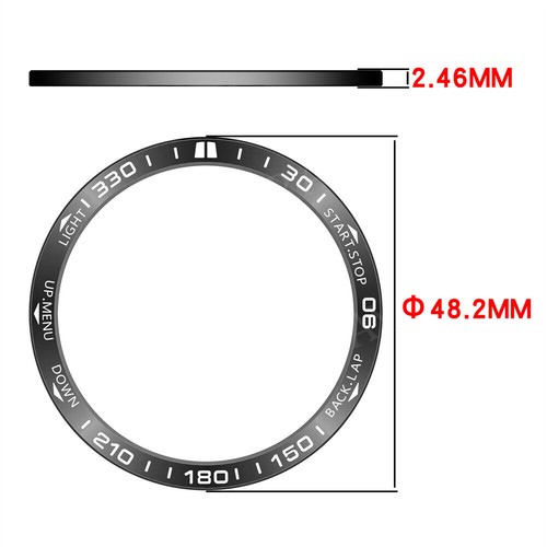 Per Garmin Fenix 43/47/51mm Lunetta Anello Protezione Cover Lunetta Metallo Cassa Orologio - Foto 22 di 64