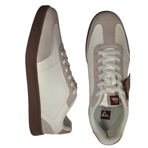 Quiksilver Hombre Raya Blanco Imitación Cuero y Gamuza Talla 11 - Imagen 3 de 12