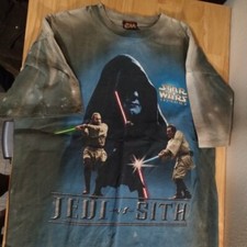 Vintage Star Wars Episode 1 Jedi vs Sith Tie Dye T-Shirt