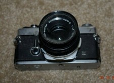 OLYMPUS OM-2 Camera Body, 50mm Zuiko 1.8 Lens  ALBINAR HAZE Filter, Pre-Owned