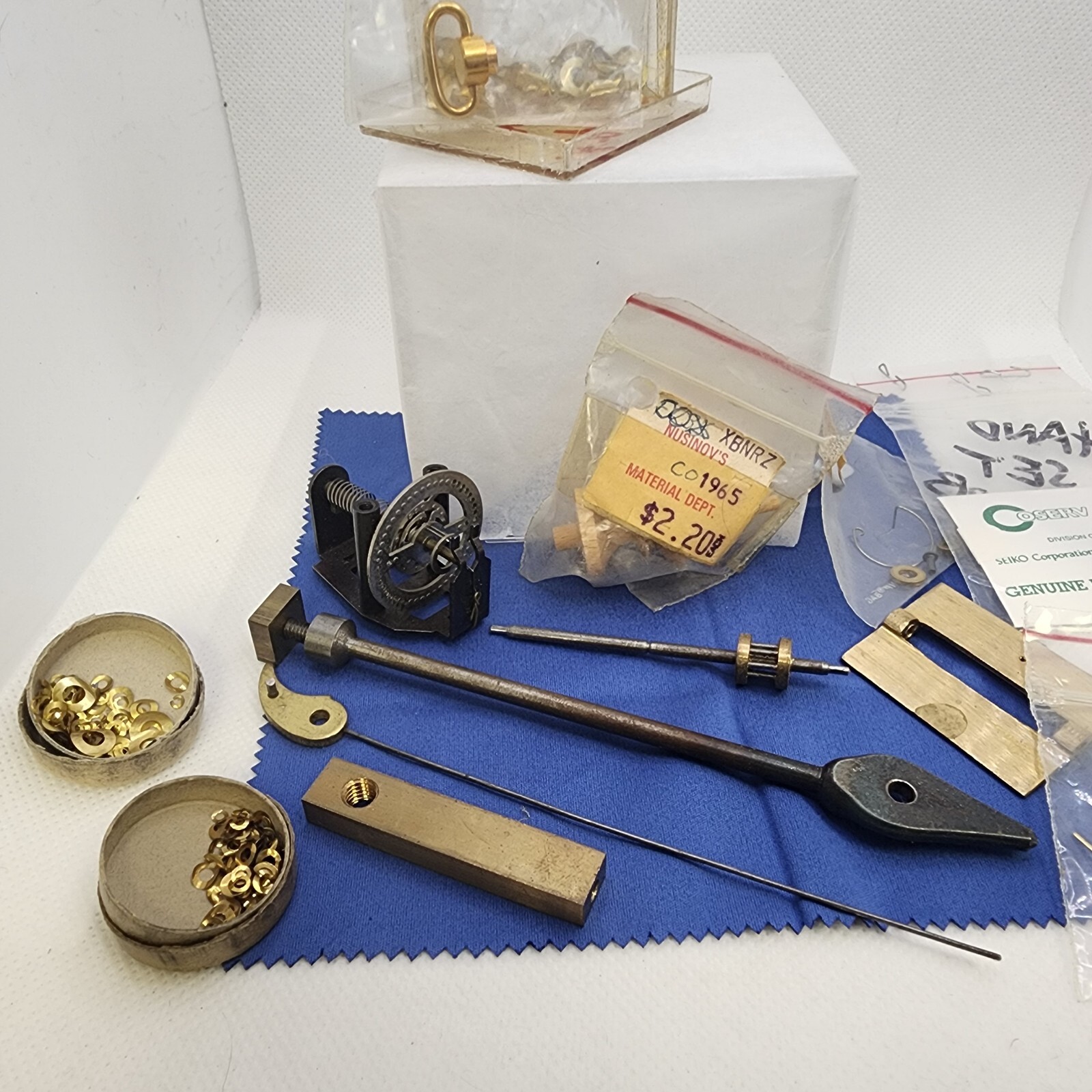 Lot of loose Clock Repair Parts Washers Hands and More eBay