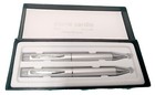 Pierre Cardin Ballpoint Pen and Mechanical Pencil, Thick Body, Silver
