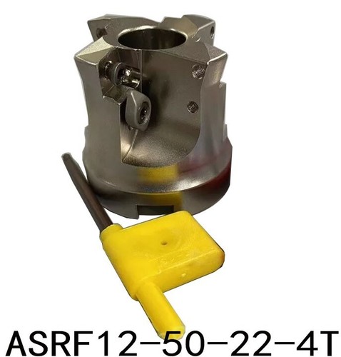 50mm / 1.968" ASRF12-50-22-4T Indexable Face Mill Cutter Rapid feed For SDMT1205 - Foto 1 di 8