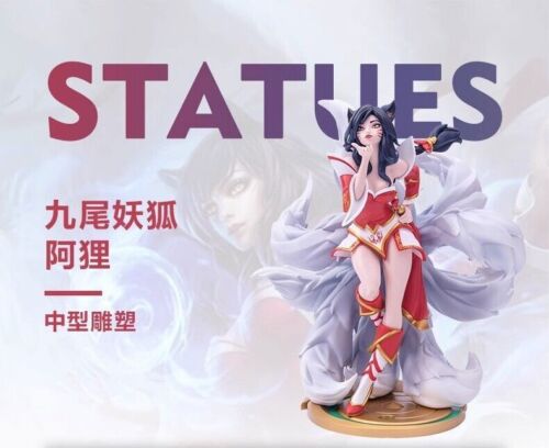 Figura Ahri Personaje de League of Legends LOL el Zorro de Nueve Colas Estatua Regalo 10" - Imagen 6 de 10