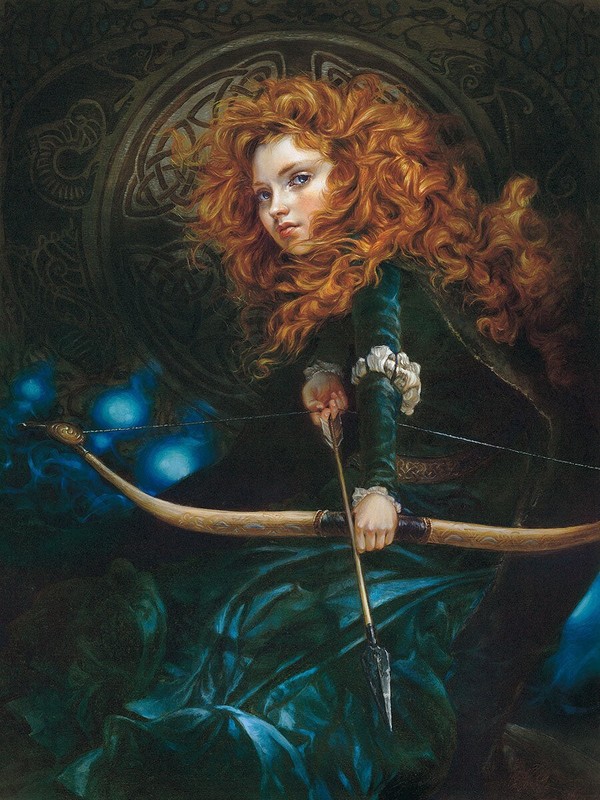 Brave Disney Fine Art Heather Edwards Signed Lt Ed 95 Her Fathers Daughter REG