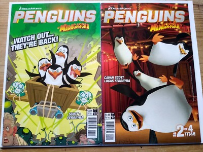 Titan Comics Penguins of Madagascar 1 & 2 Dreamworks