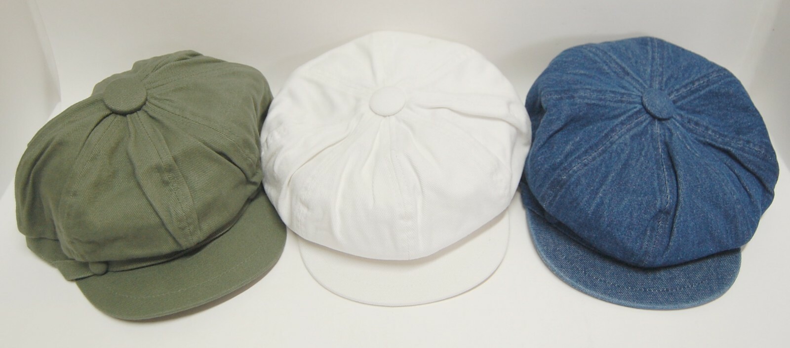 Pack of 3 Cotton Newsboy Cap size 5658cm Post from Sydney eBay