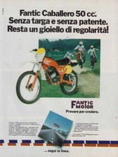 advertising Pubblicità-FANTIC CABALLERO 50 1980 -MOTOITALIANE   REGOLARITA EPOCA