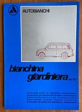 FIAT 500 Bianchina anni 60 servizio ricambi MANUALE OFFICINA abarth autobianchi