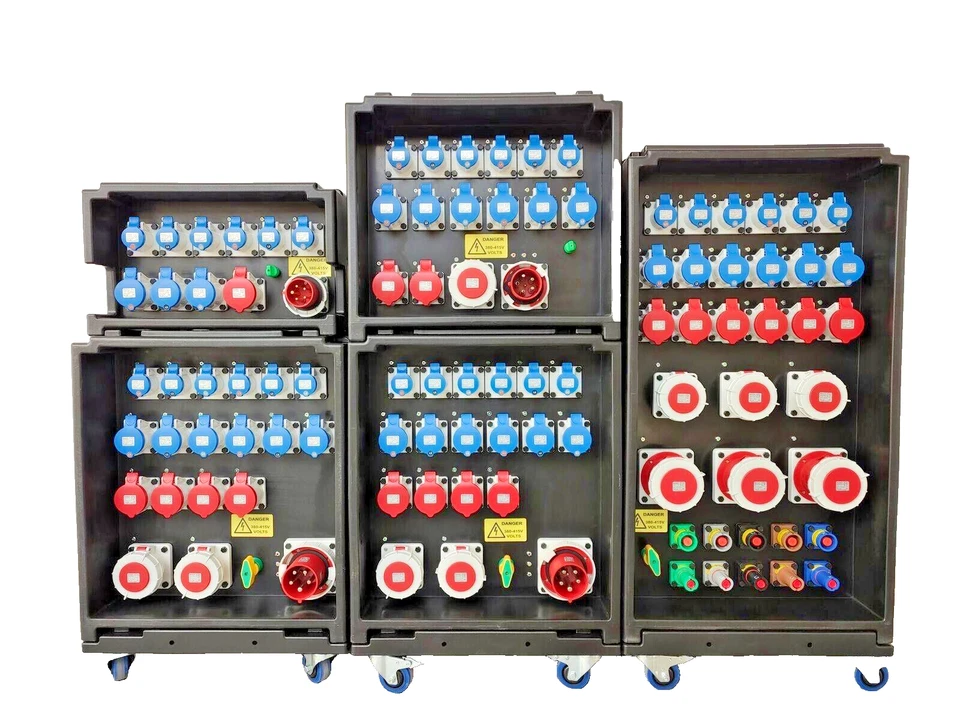 Raiden Power Distribution Box 32A 3 Phase Distro IP44 MCB 32Amp With RCBO - Image 3 of 4