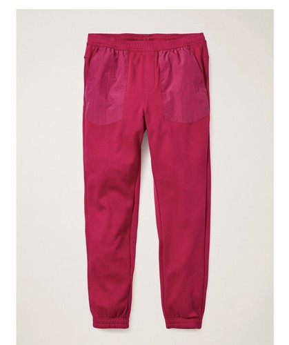 Fielder Bonobos Jogger French Terry Mixed Media Pants Men's Magenta Pants Size L - 第 1/6 張圖片