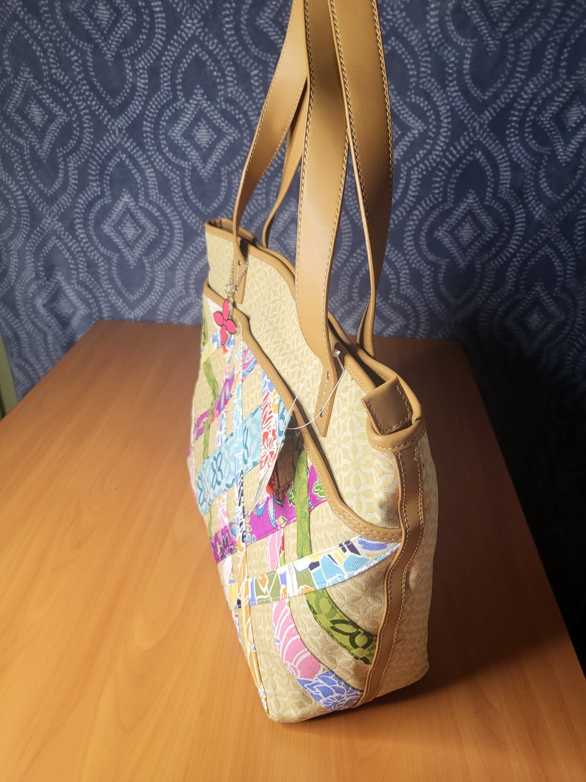 NWT Rare Large Relic Patchwork Shoulder Tote Bag … - image 4