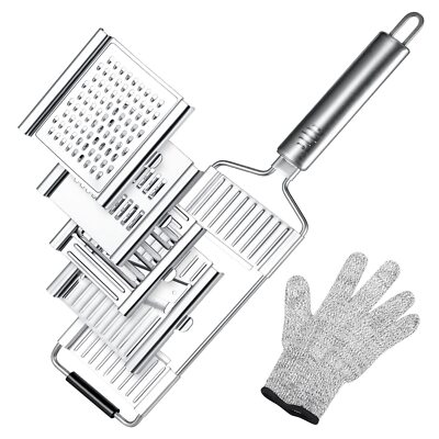 4 in 1 Multifunctional GraterCheese GraterCarrot GraterCabbage Shredder Cucum...