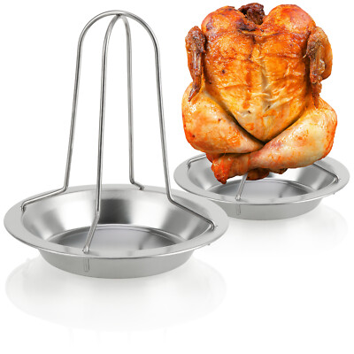 2x Hähnchengrill - BBQ Hähnchenbräter für Grillhähnchen - Geflügelhalter zum