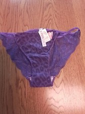 Vintage New Victoria  s Secret PINK Lace Back Low Rise String Bikini Panty Medim