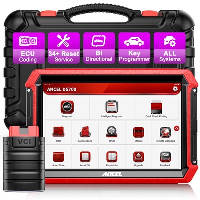 ANCEL DS700 All System Bidirectional Car OBD2 Scanner Diagnostic Tool ECU Coding