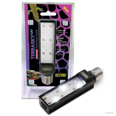 Exo Terra  TerraSky UVB LED Terrarienlampe mit E27 Gewinde NEUHEIT!