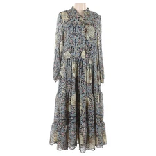 William MORRIS & Co x H&M Tiered Art Nouveau Floral Pimpernel Tier Maxi Dress 6