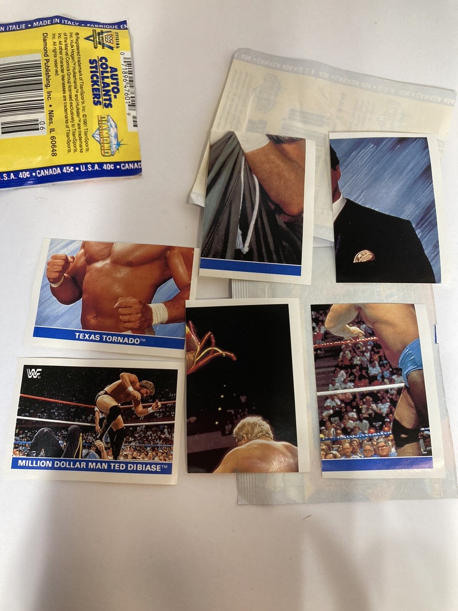 1991 WWF Superstars Stickers Official Diamond 6 Stickers