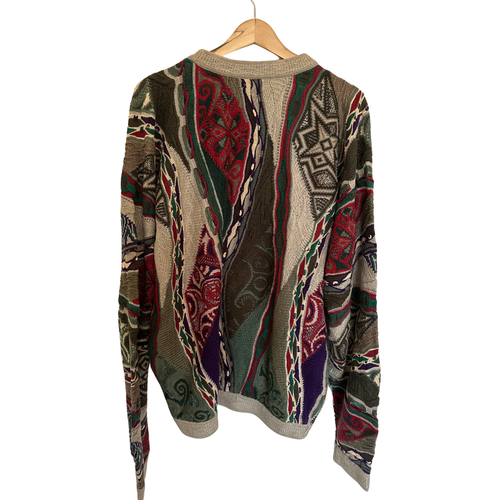 Vintage COOGI Australia 90s Knit Jumper Sweater Rare Bold Colourful Design - Picture 4 of 5